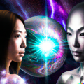 DALL·E 2023-09-30 06.01.57 - a grey alien and a futuristic human on either side of an energy-orb-portal to cosmic mind.png