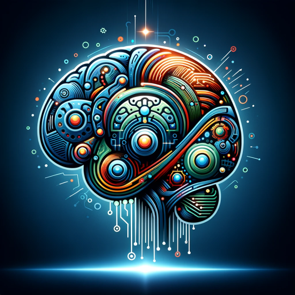 File:DALL·E 2023-12-11 08.21.53 - A futuristic and imaginative logo representing a collaborative project between human intuition and artificial intelligence. The design should symboliz.png